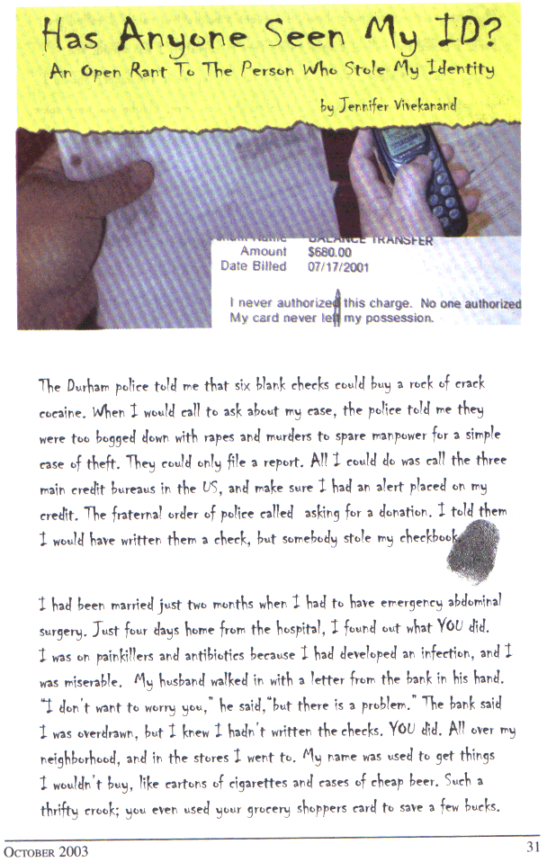 Urban Hiker, Vol 5,  Num 10, page 31